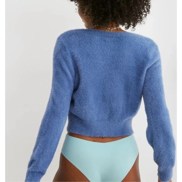 EUC! Aerie Soft Blue Women's Cardigan, Size Small - Picture 2 of 7